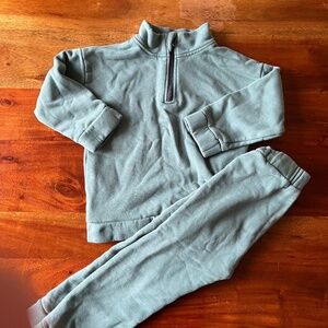 Toddler boy cotton sweatpants sweatshirt set